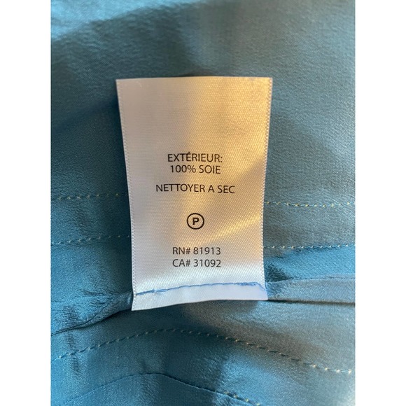 Frock by Tracy Reese Silk Mini Dress Womens Size 2 Blue Peach Yellow Shift - Picture 7 of 8